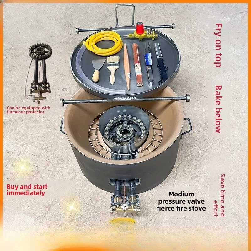 

Thick Egg Cake Baking Oven Round Cast Iron Thickened Uncoated Baking Pan