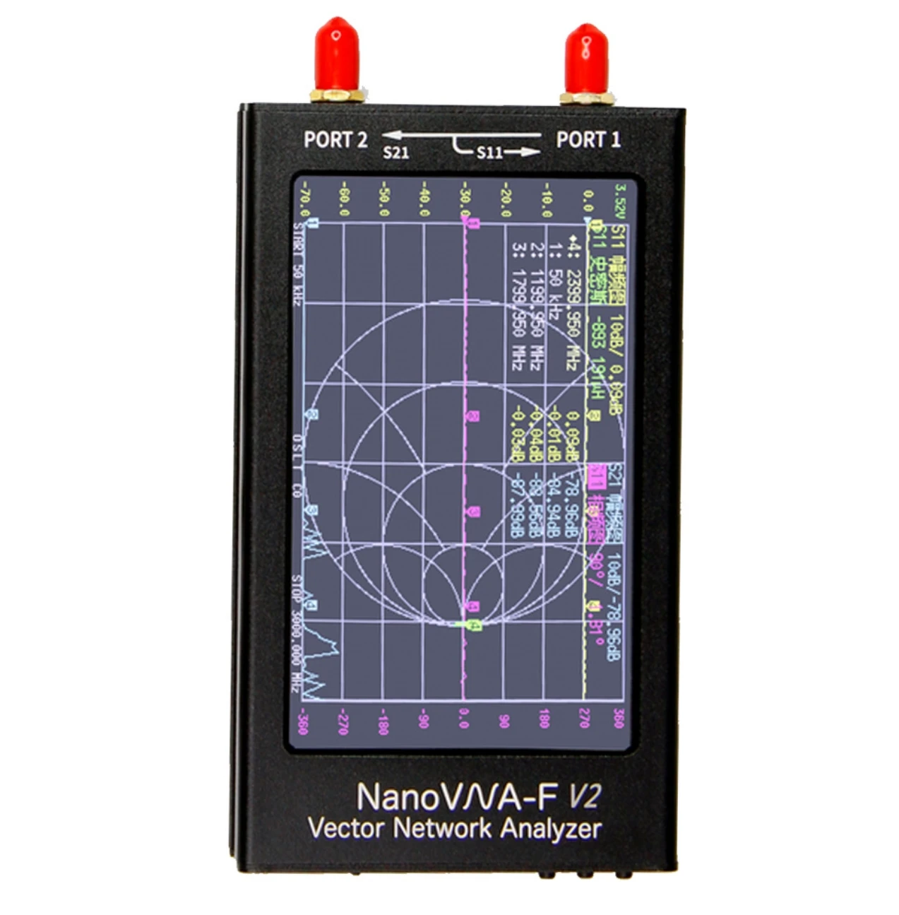 New NanoVNA-F V2 3GHz 4.3 Inch Touch Screen Vector Network Analyzer   Amplifiers NanoVNA V2 Antenna Analyzer