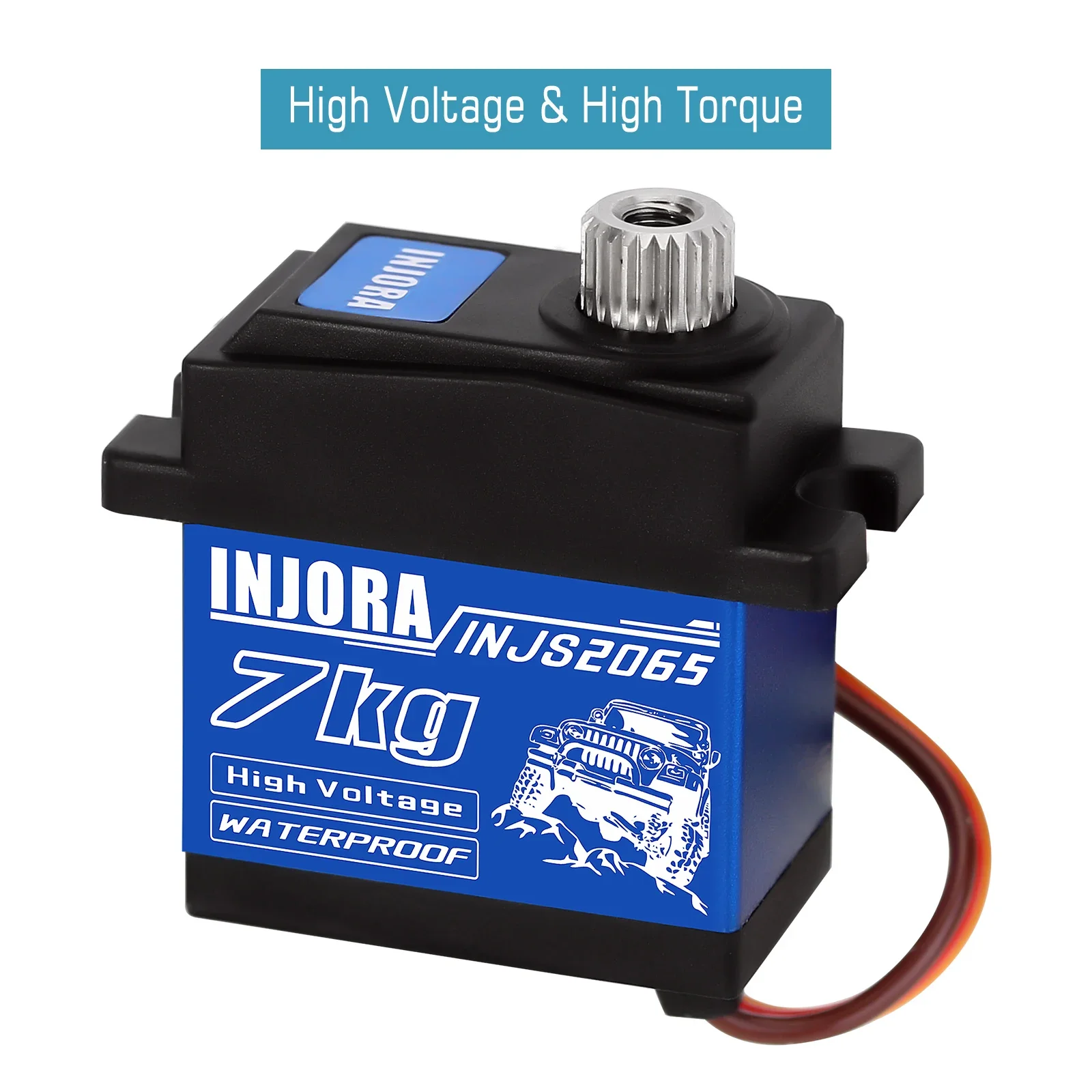 INJORA INJS2065 7KG 2065 Servo Digital impermeable de alto voltaje Sub Micro Servo para 1/10 coche trepador de control remoto SCX10 III TRX4 TRX6