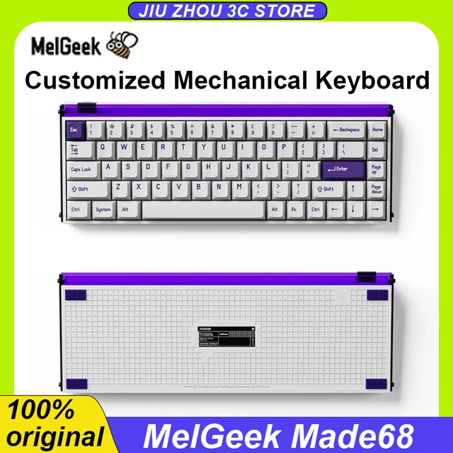 Lalgeek-磁気軸付き有線キーボード,Made68-Mechanicalキー - AliExpress