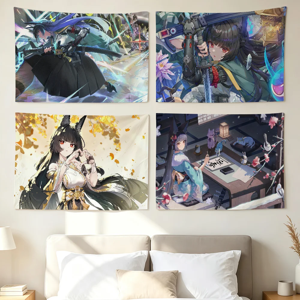 Game ZZZ Hoshimi Miyabi Flag Wall Decorations Home Decor Suitable For Living Rooms Bedrooms Dormitories Parties And Holidays