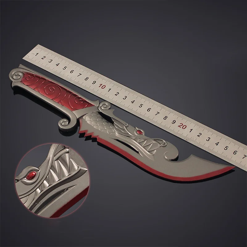 27 cm Spiel Valorant Nahkampf Messer Drachen Klinge Echte Requisiten Modelle Spielzeug Ornamente Taktische Messer Spielzeug Schwert Dekorationen Geschenke