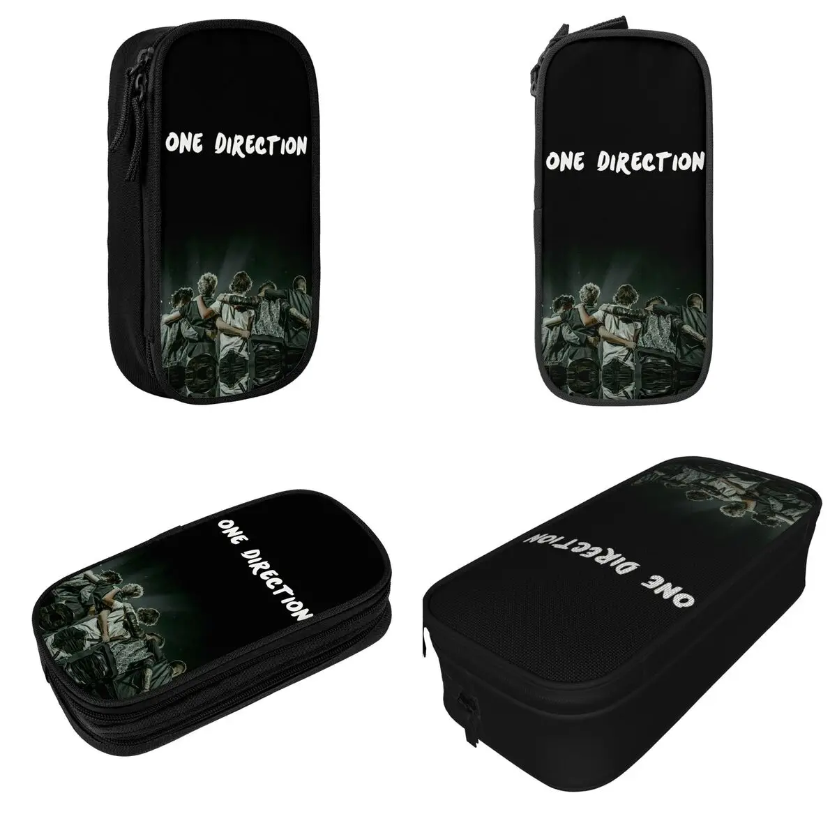 Ones Music And Directions Pencil Cases 1D Punk Band Pencil Box Pen for Student Big Capacity Pencil Bags Cosmetic Stationery