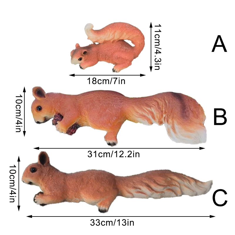 다람쥐 입상 수지 조각상, 나무 등산가 조각, 나무 정원 허거 장식, 야외 선물
