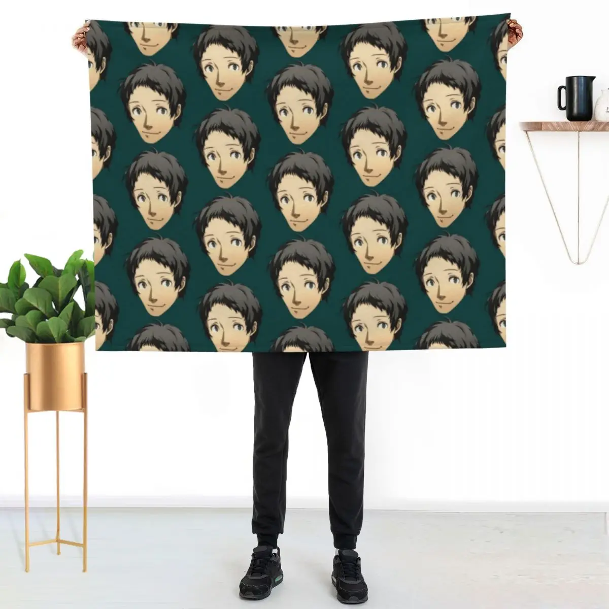 Adachi Tohru Throw Blanket Soft Big Plush Fashion Sofas manga Flannels Beach Blankets