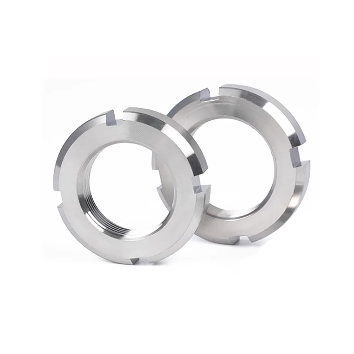 

304 Stainless Steel Round Nut/Locking nut/ Anti Retreat nuts Pitch 2mm M24M27M30M33M36M39M40-M50