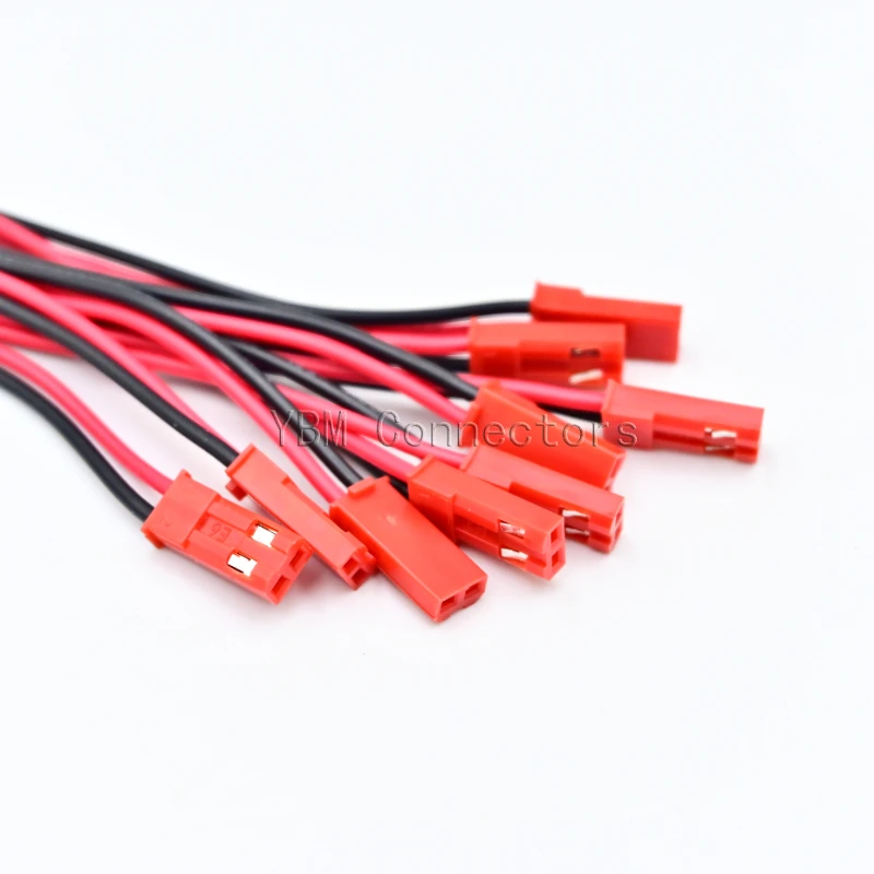 JST 2 Pin Male & Female Cable Connector JST 2P Wire Plug Jack Connectors for LED Lamp Strip RC BEC Battery DIY FPV Drone