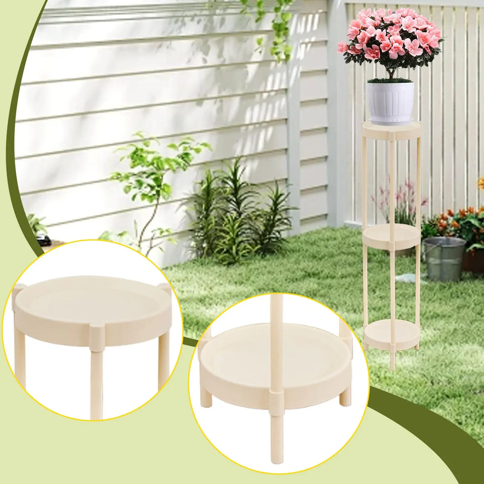 Plant Stand Potted Plant Holder Multipurpose Tall Rack Potted Display Rack for Bedroom Living Room Yard Office Kitchen