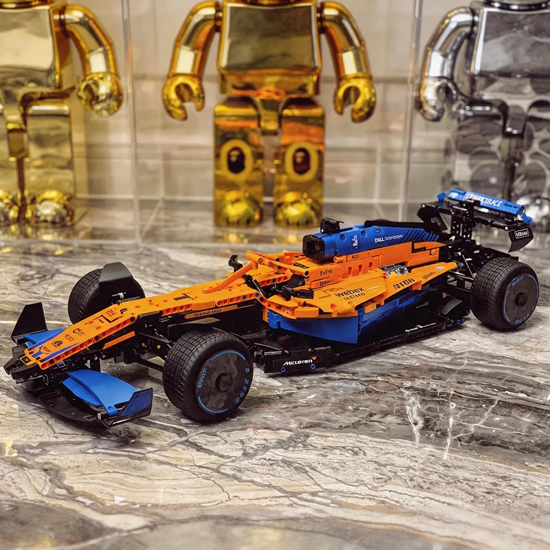 1432 pièces de blocs de construction DIY de voiture de course de Formule 1, modèle de voiture à l'échelle 1:14, briques de décoration pour la maison, jouets, cadeaux de festival, compatibles 42141