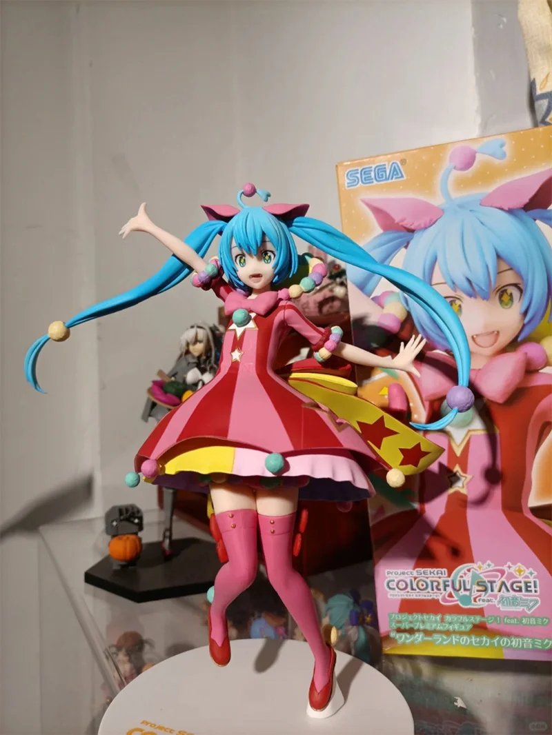 20cm Sega Original Hatsune Miku Project Sekai Colorful Stage Ver. Pvc Action Model Doll Figures Toys Collectible Ornament Gifts