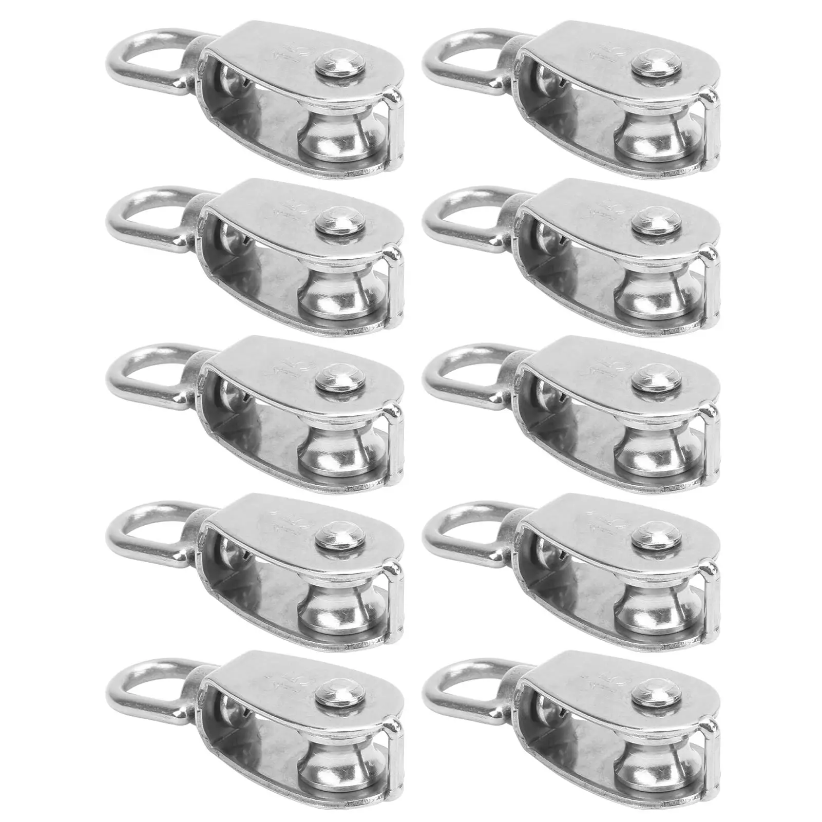 Heavy Duty M15 Stainless Steel Pulley Set for Lifting - 10pcs