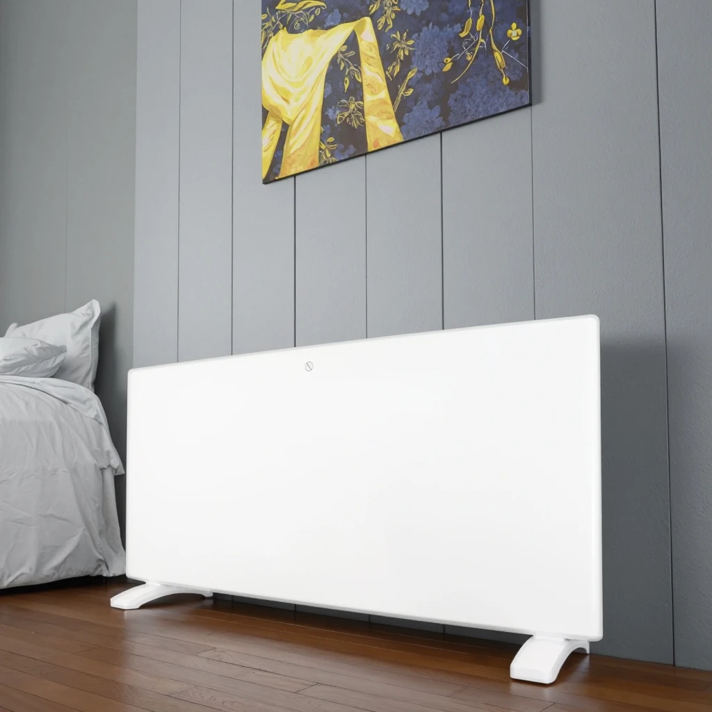 WiFi Controlled X Type Aluminum Heating Element Steel Weekly Timer Open Window Function IP24 Waterproof Overheat Protection for