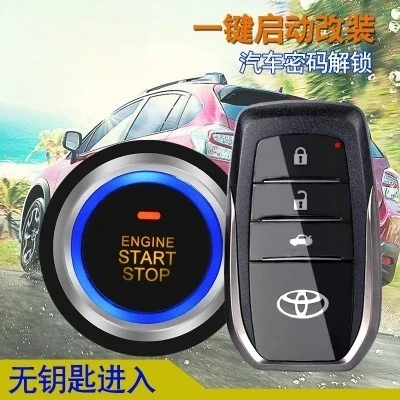 12V Universal Car Push Button Start Keyless Entry Ignition Pre‑Heat Remote Control Start System