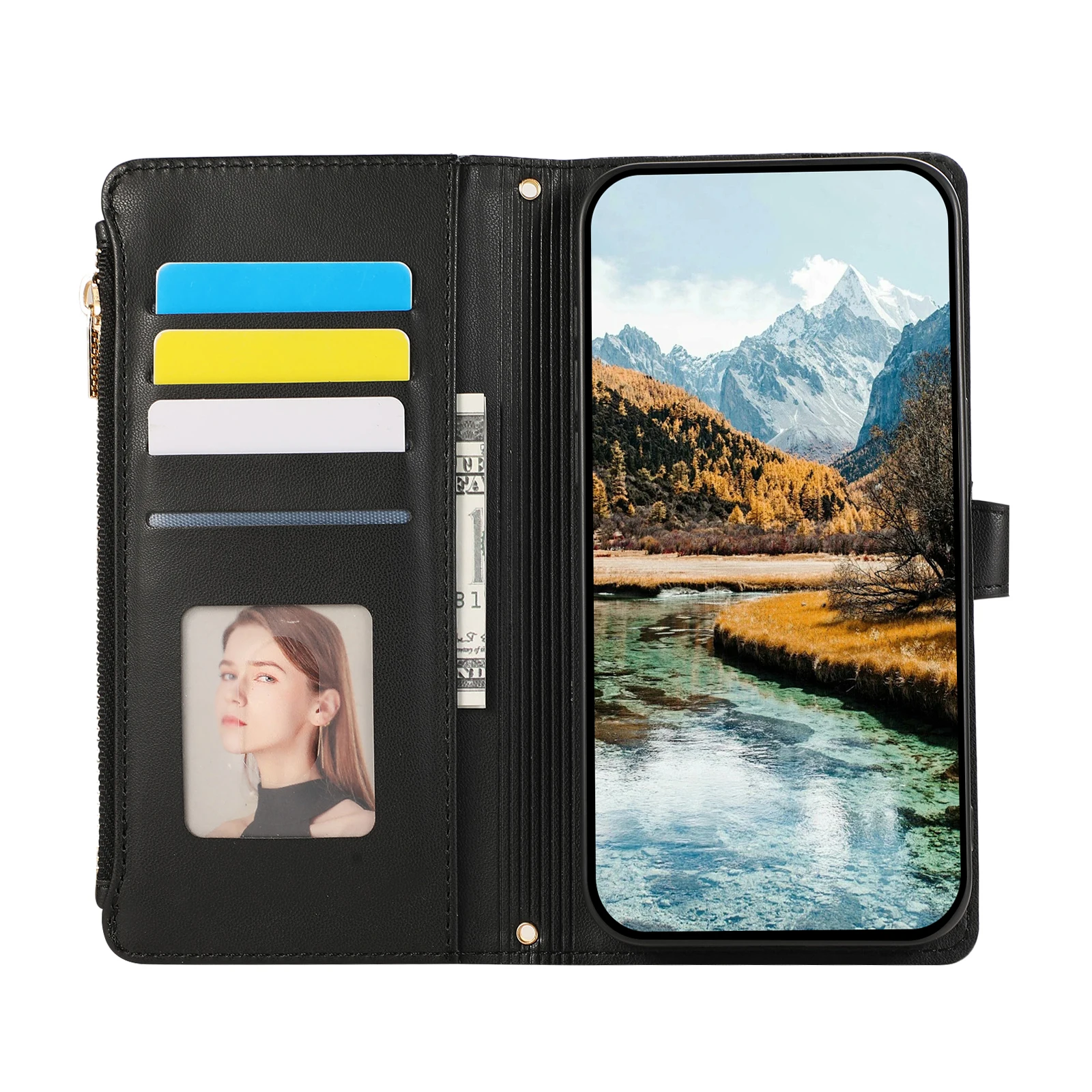 Etui na telefon Google Pixel 1 – Leather Wallet Card Holder Phone Cover recenzja i cena