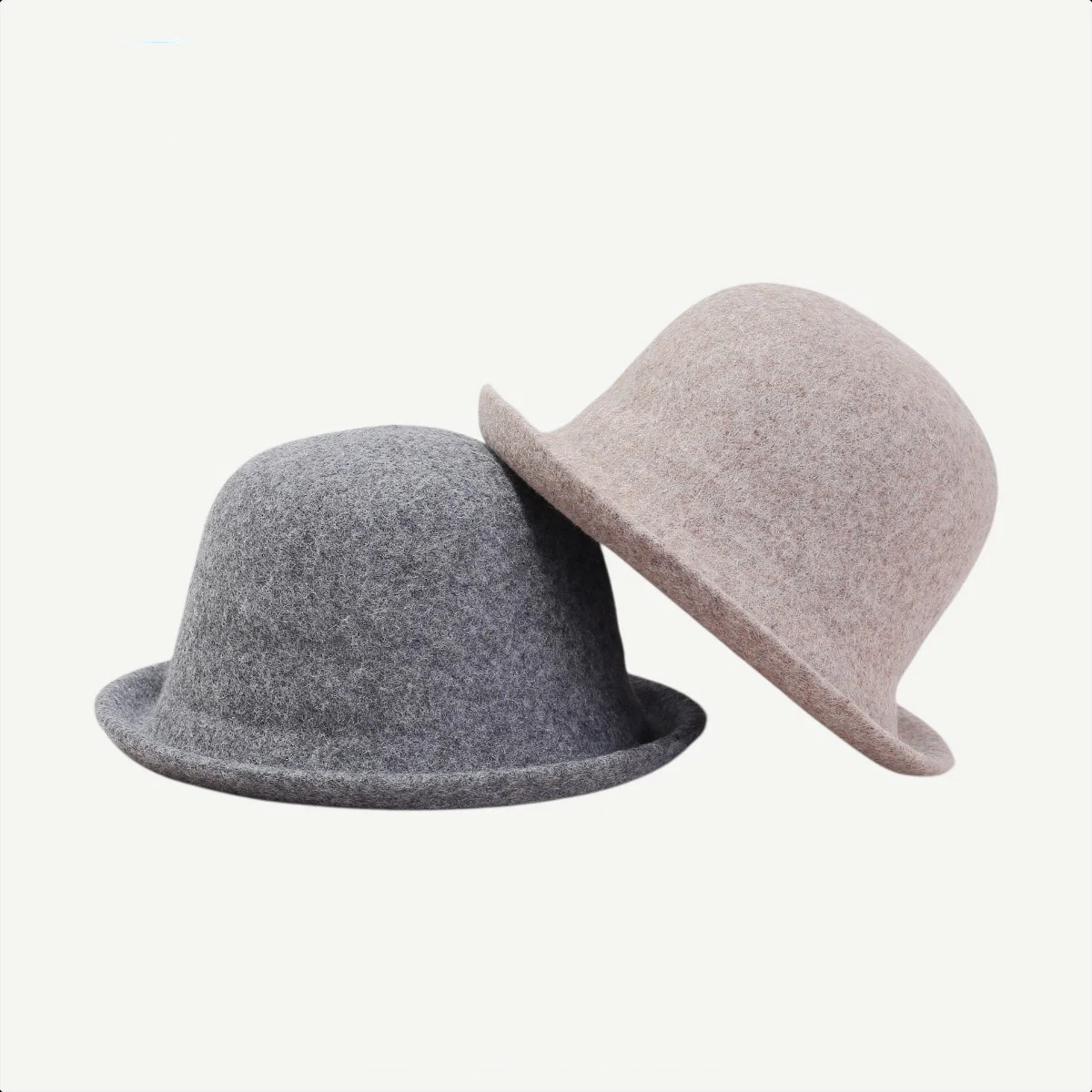 

Женская шерстяная фетровая панама - элегантная зимняя шапка-клош, теплая шапка-федора в винтажном стиле для холодной погоды, модный однотонный цвет