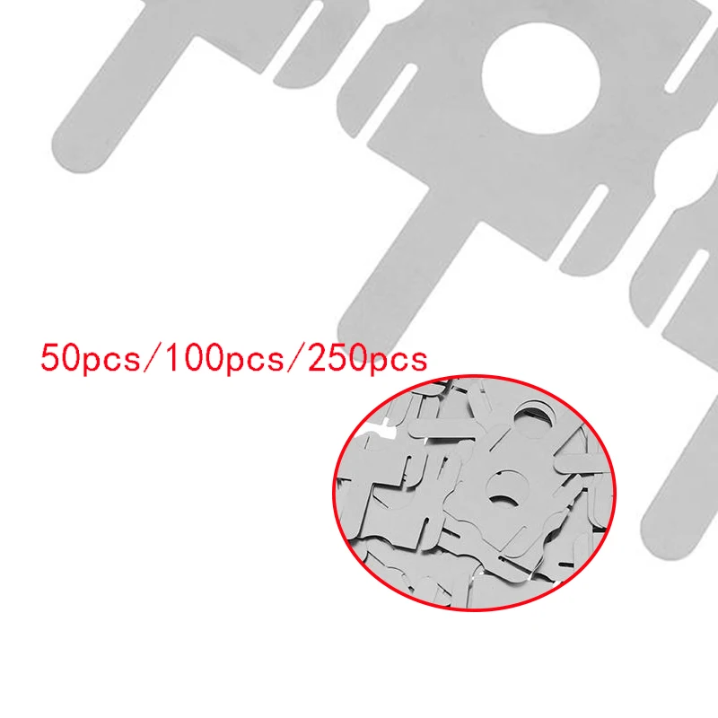 50/100/250Pcs 4S 18650 Lithium Battery Nickel Strip – U-Shaped Spot Welding Sheet for Battery Pack Replacement