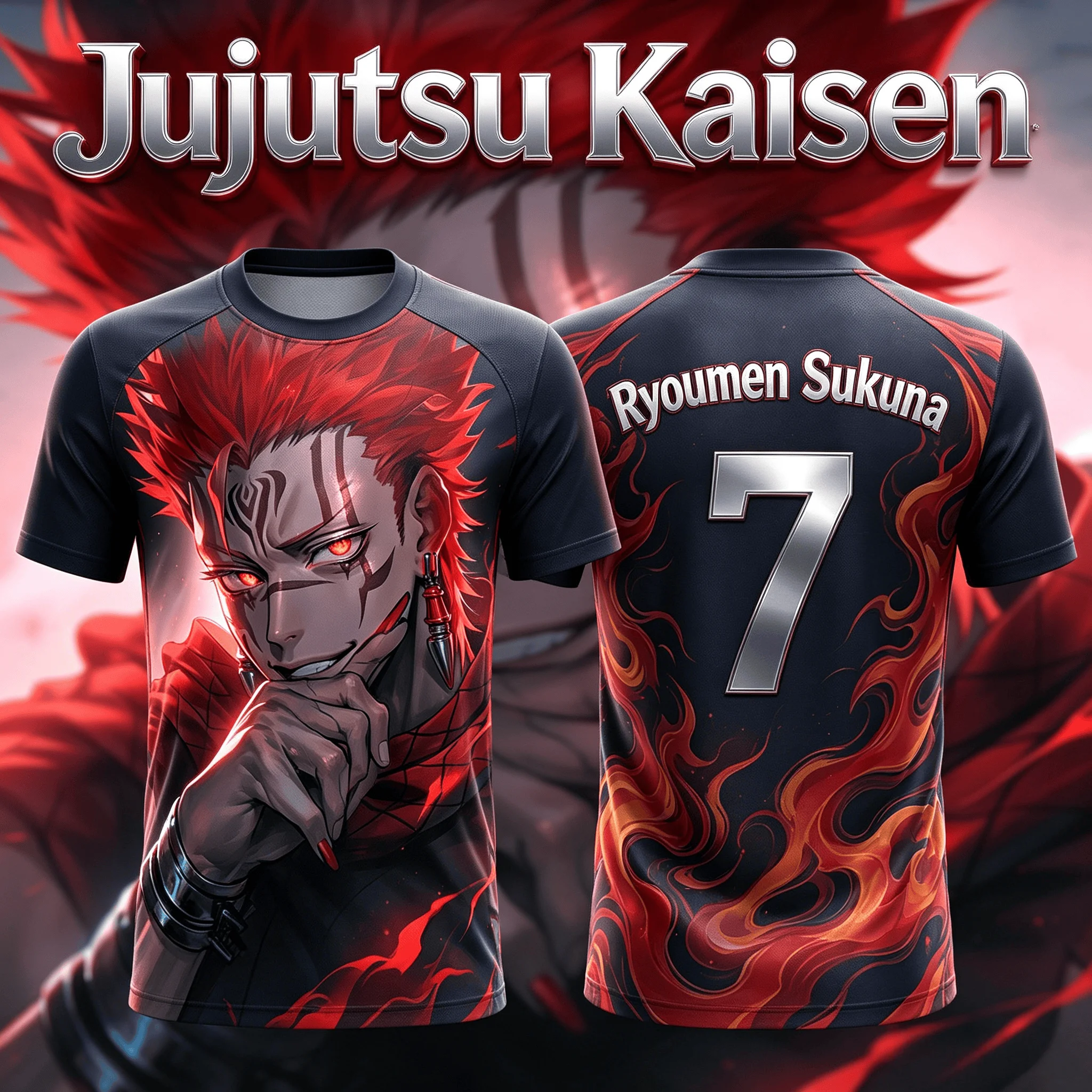Anime Jujutsu Kaisen Ryomen Sukuna 3D Print Breathable Sports T-shirt Y2K 2026 Summer Hot Trend Unisex Tops for Adults Kids
