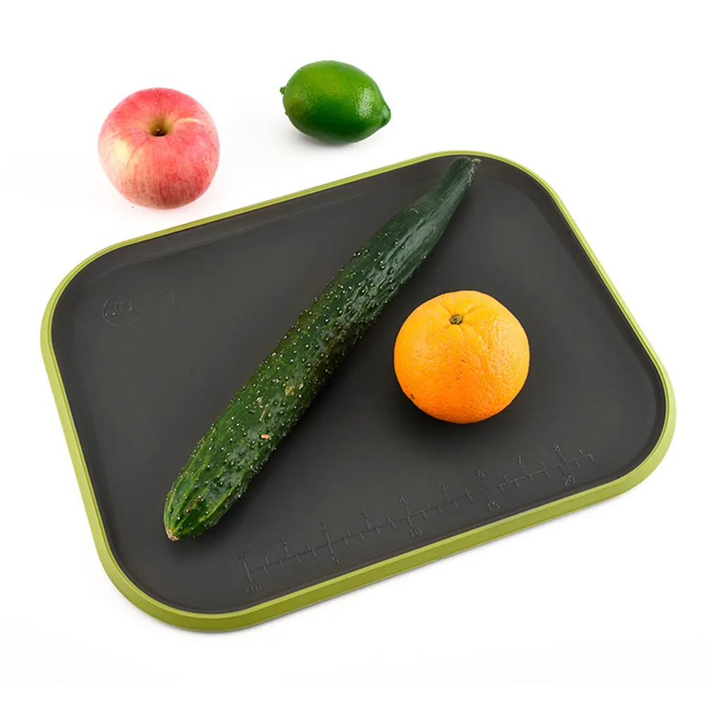 Non-Slip Double Sided Thick Cutting Board for Meat Vegetables Fish Dough Cake Premium Plastic Chopping Board Kitchen Gadget