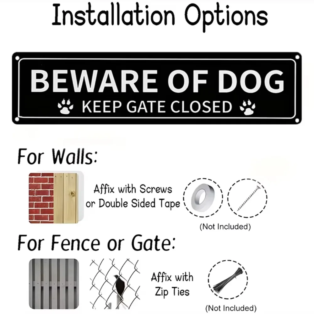 2D Flat Vintage Aluminum Warning Sign 
