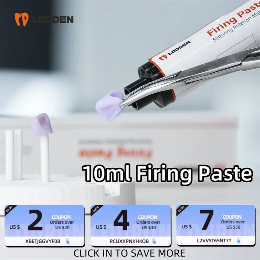 1/3/5pcs Lodden Firing Paste Sintering Furnace Dental Lab Material For Veneer Crown And Bridge Sintering Furnace Sintering Paste