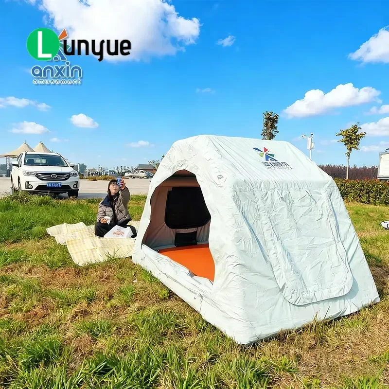 Amphibious Inflatable Tent Roof Heavy Duty Waterproof Fabric Quick Set Up Floating Water Camping Outdoor Adventure Durable