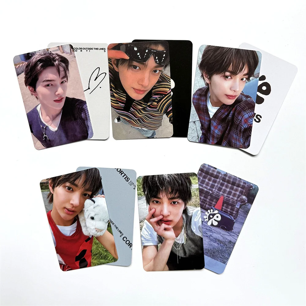 بطاقات الصور KPOP CORTIS HD Keonho James Juhoon Martin Seohyeon بطاقات LOMO الشخصية مزدوجة الجانبين مجموعة مراوح البطاقات البريدية اللامعة #4
