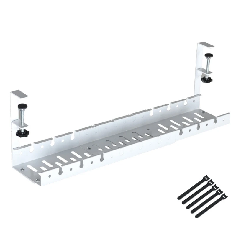  Retractable Cable Management Tray Mount Under Table For Workspaces Tidiness