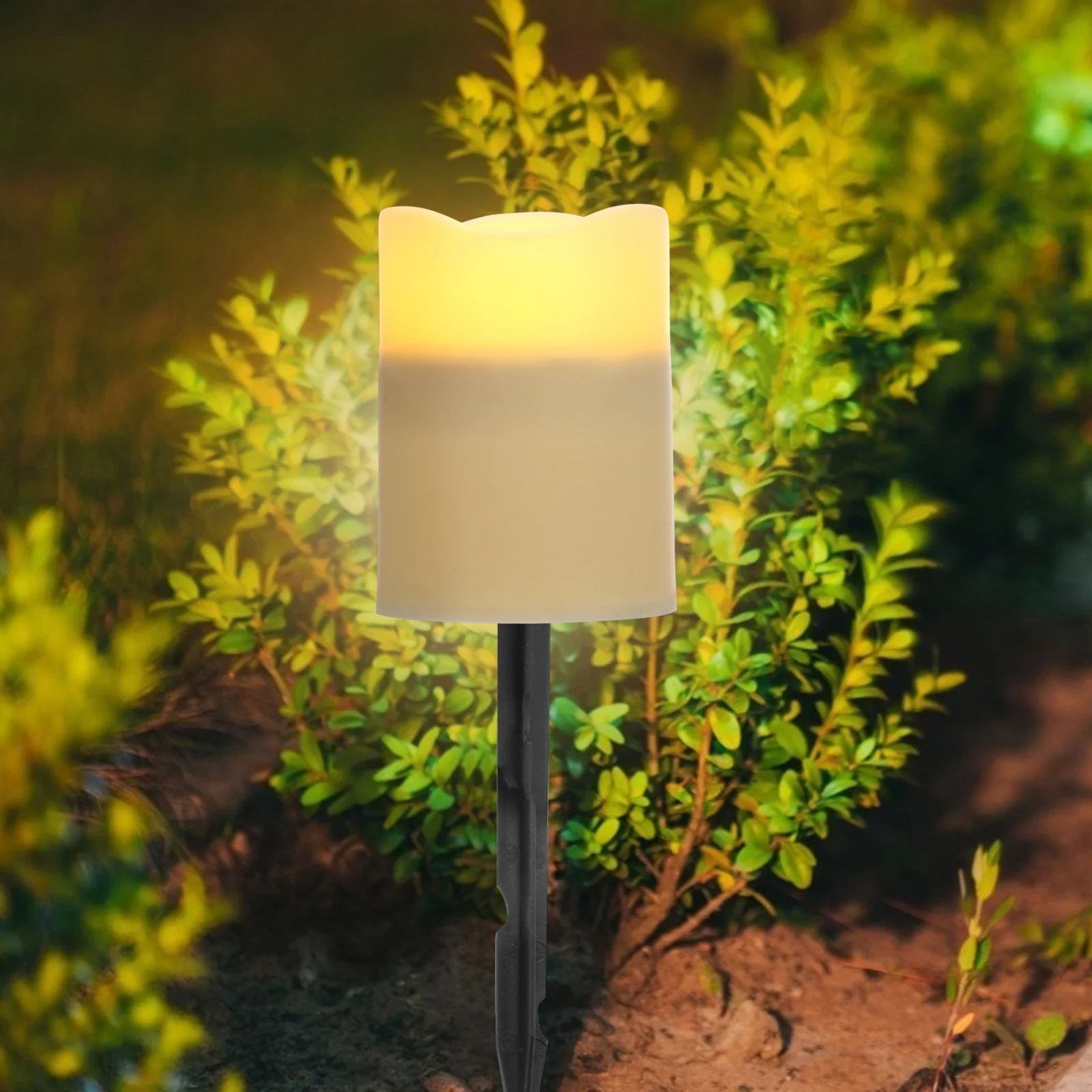 

4Pcs LED Light Flameless Solar Lamps Desktop Decorative Night Light Safe for Kids Pets Seniors LED Tealight