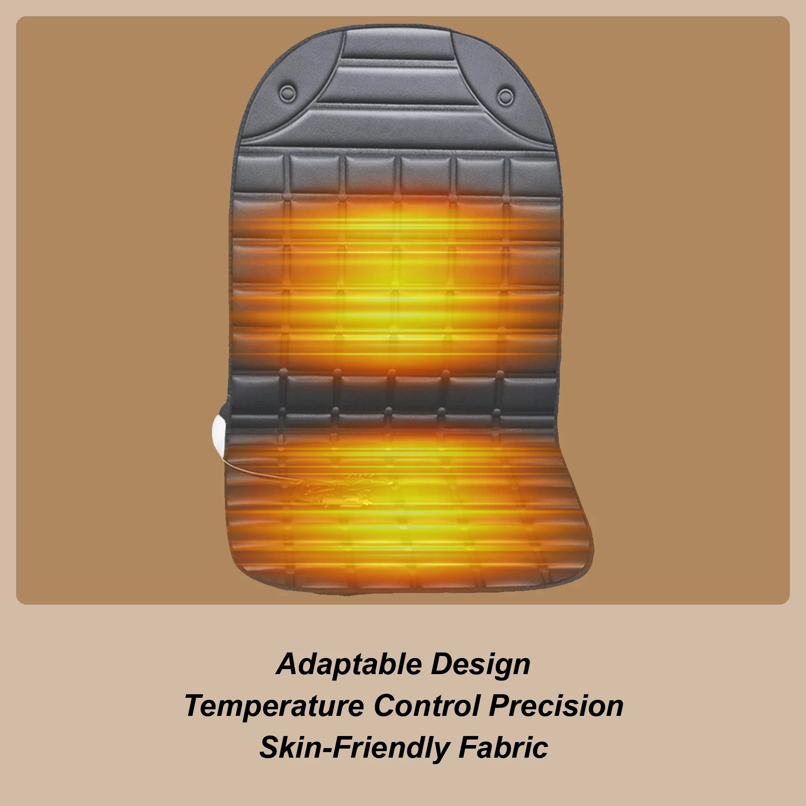 

Heated Car Seat Cushion 12V Automotive Warm Supplies Electric Auto Seat Heater For Cars Trucks SUVs RVs Drivers Travelers Winter