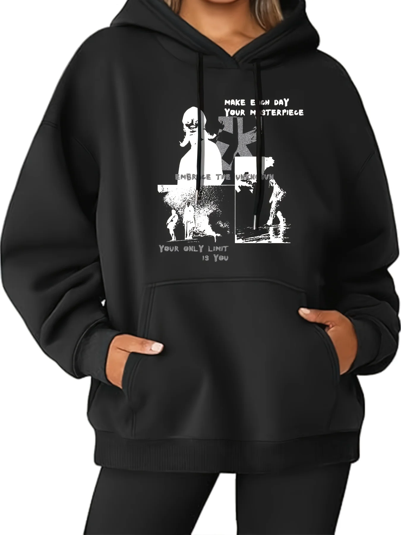 

Graphic Printing Autumn and Winter Pure Cotton Men's and Women's Hoodies Casual Outdoor Street Sports Training Brand Trend