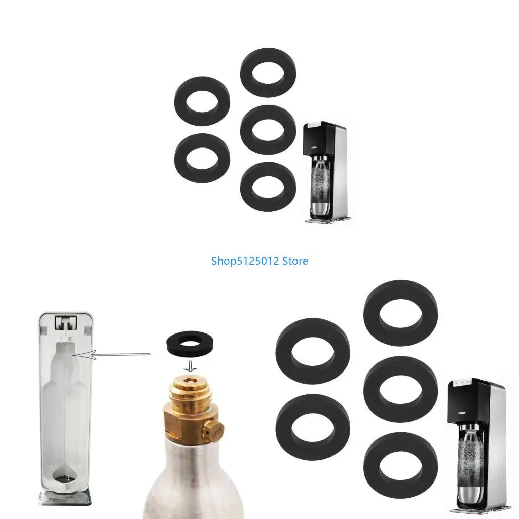 G8TC 5 Pack Sealing Gaskets Silicone Sealing Sealing Rings Replacement Gaskets Rings Silicone Material Nozzle Repair Supplies