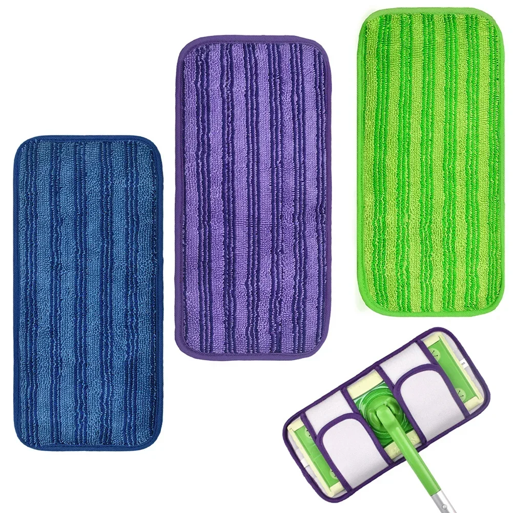 3/6 Pcs Household Cleaning Mop Pads Reusable Pads For Sweeper Mops 12 Inch Floor Cleaning Mop Head Pads