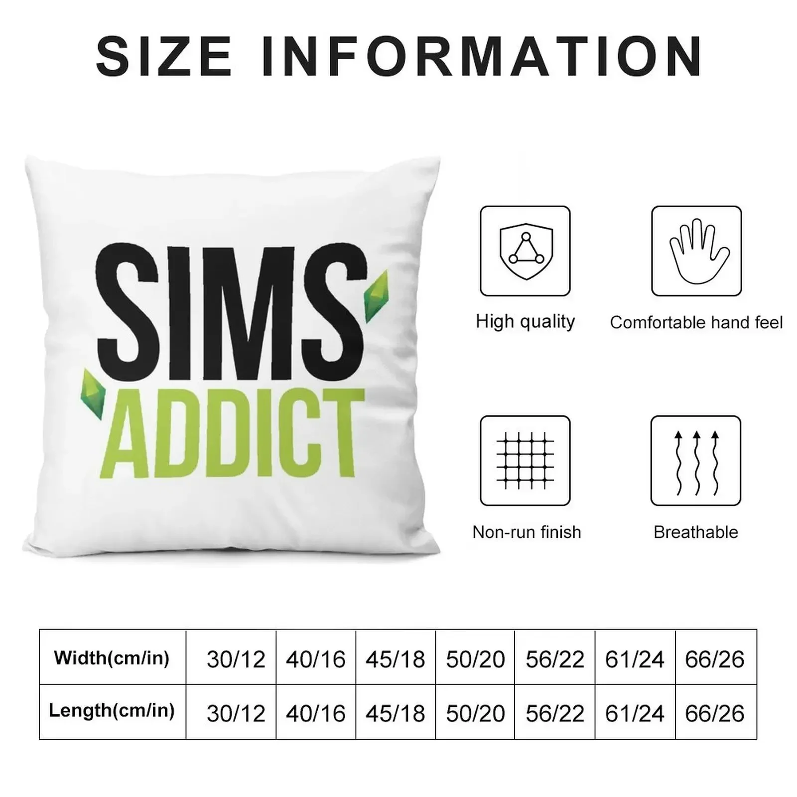 SIMS ADDICT Throw Pillow Pillows Aesthetic pillow cover christmas Cushions For Decorative Sofa pillow