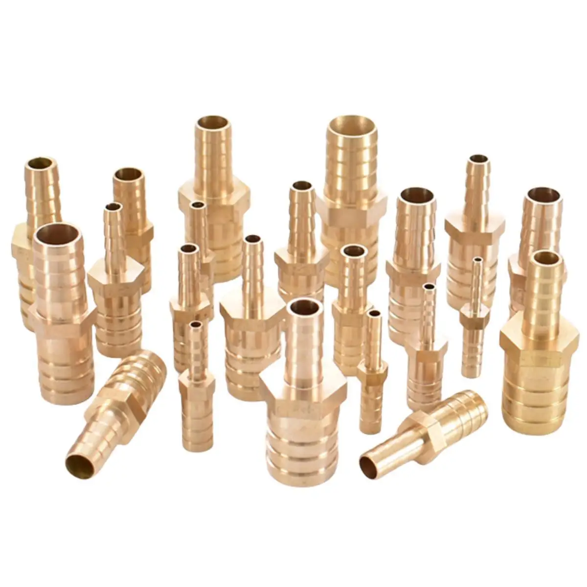 Brass Straight Hose Pipe Fitting Equal Barb 4mm 5mm 6mm 8mm 10mm 12mm 16mm 19mm 25mm Gas Copper Barbed Coupler Connector Adapter