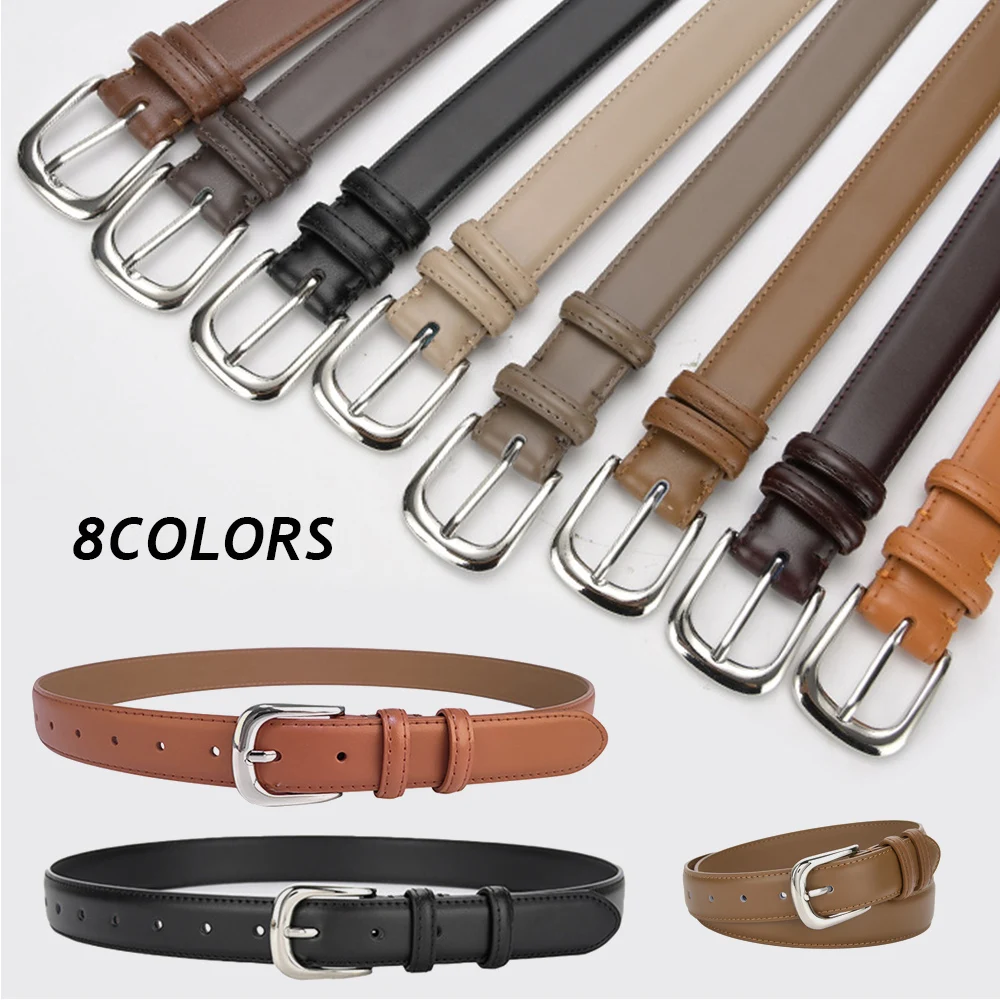 

2024Fashion Pin Buckle Leather Belt For Women Classic Trouser Jeans Belt Luxury Waistband Simplicity Slim Fit Waist Strap