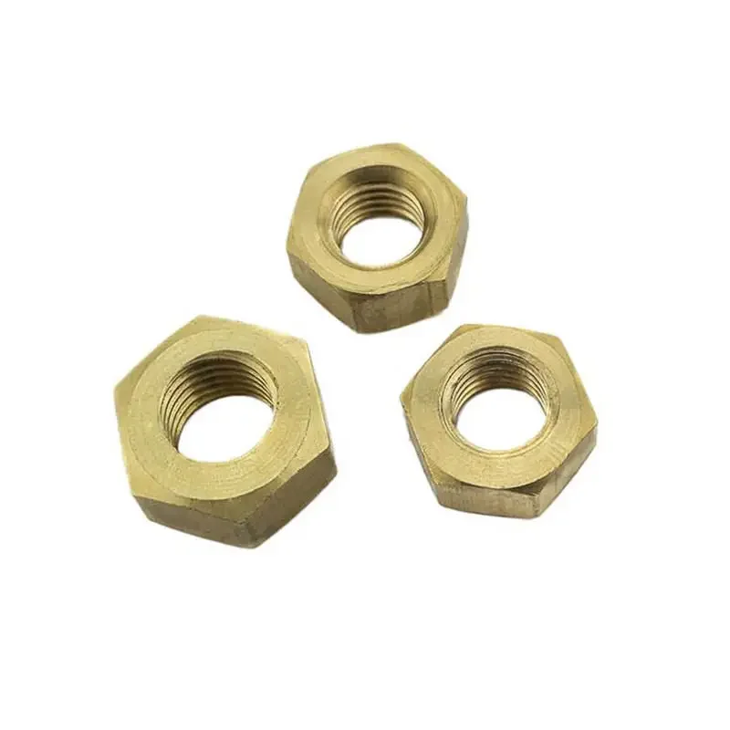 Dadi esagonali in ottone massiccio per viti M1.4 M1.6 M2 M2.5 M3 M4 M5 M6 M8 M10 M12 M14 M16 M18 M20 1-100 pezzi Dadi esagonali in lega di rame