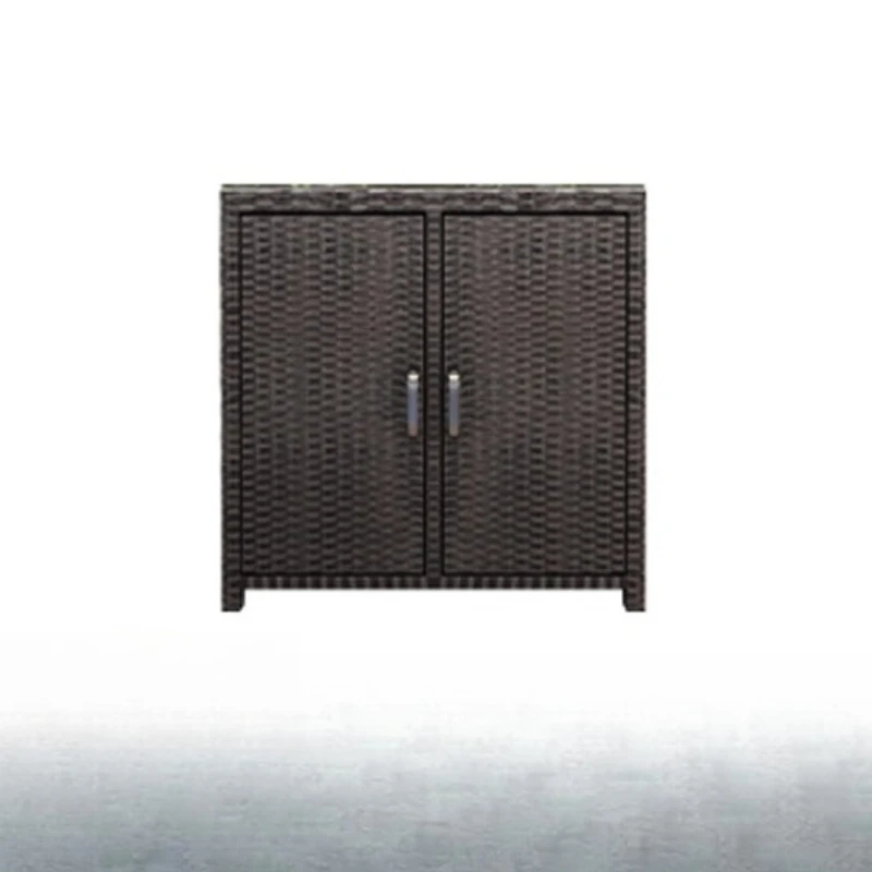 

Rattan shoe cabinet balcony sunscreen waterproof breathable storage household outdoor storage