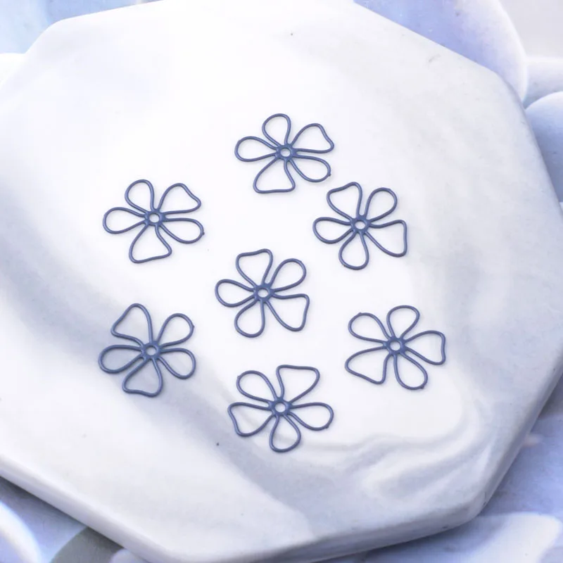 50 Stück Ac12657 20mm Bunte Blumen Filigran Anhänger Verbinder Hohlanhänger DIY Schmuckherstellung – Detail 10