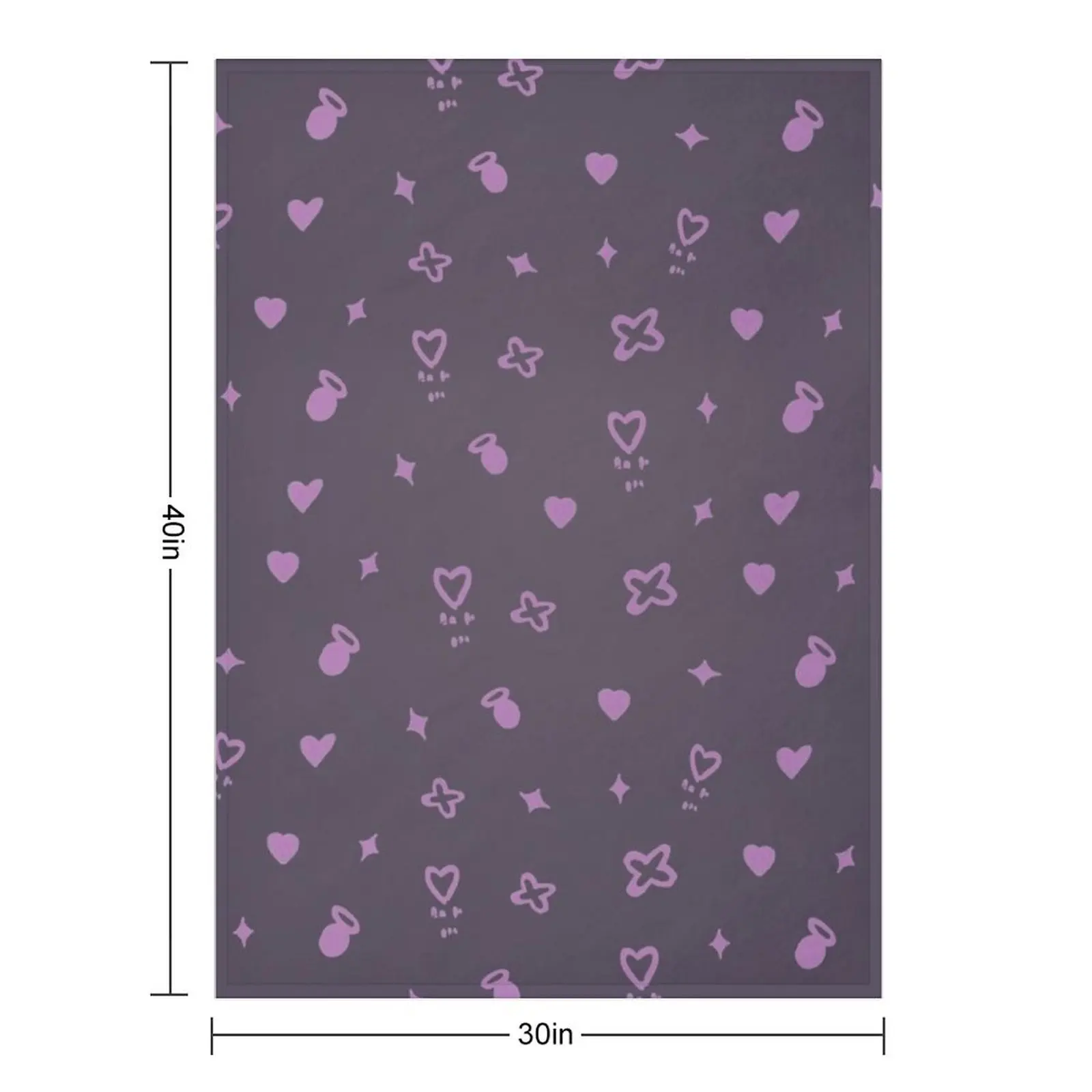 Ninomae Ina Nis einis الأرجواني خيمة فتاة نمط رمي بطانية أغطية السرير السرير الشاطئ البطانيات القطيفة #2