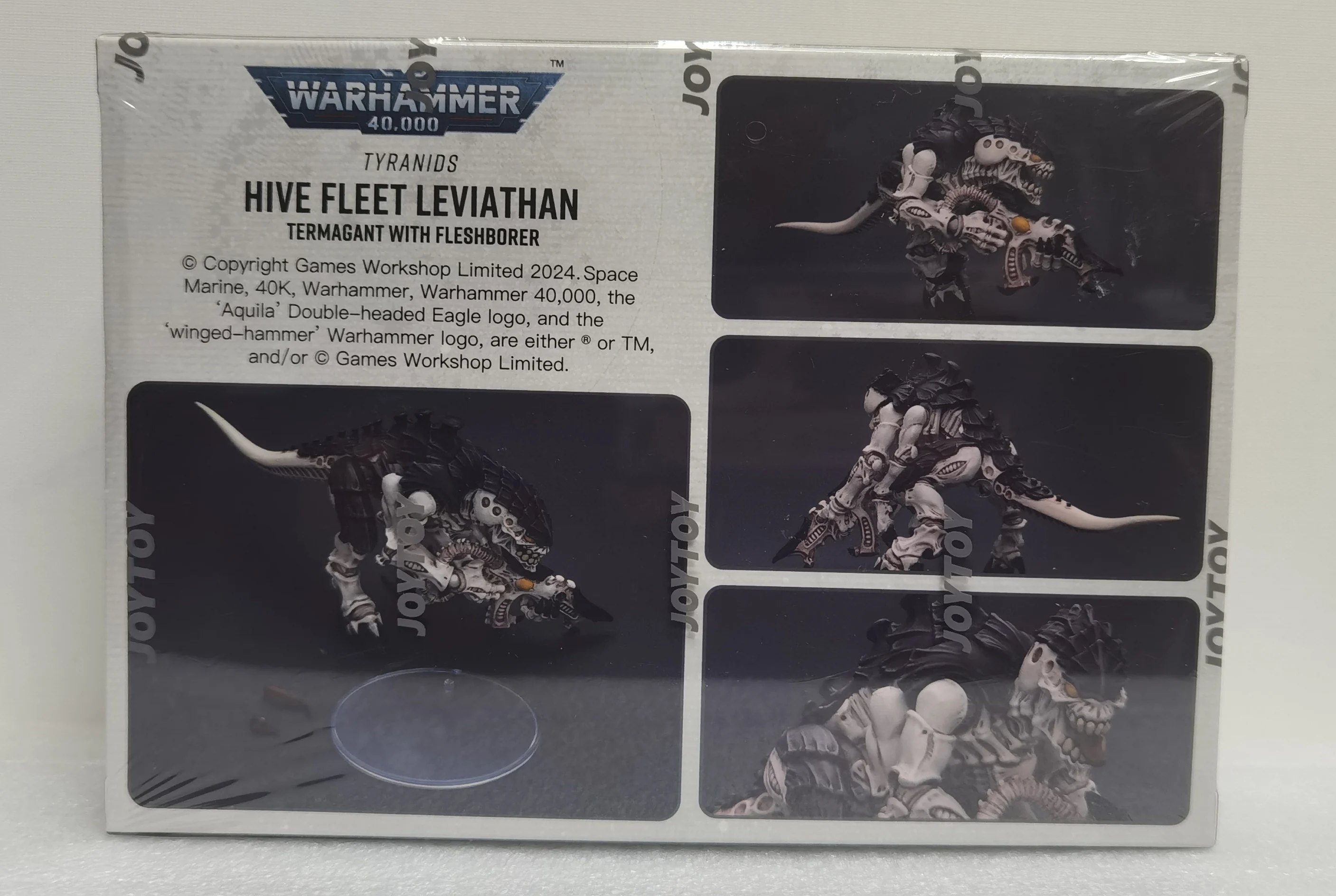 [In Stock]  JOYTOY 1/18 Action Figure 40K Tyranids Hive Fleet Leviathan Tyranid Warrior Bone Sword Flesh Eating Gun Model