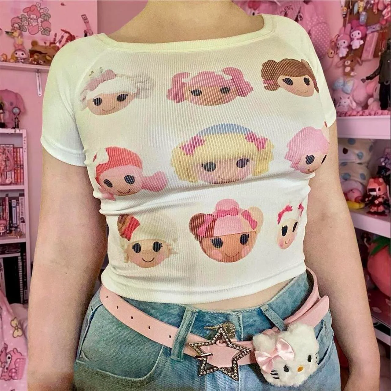 

Woman T-shirts Trashy Y2k 2000s Tops T Shirt for Women 90s Clothes Vintage Anime Girl Clothing Female Gothic Crop Top Women Emo