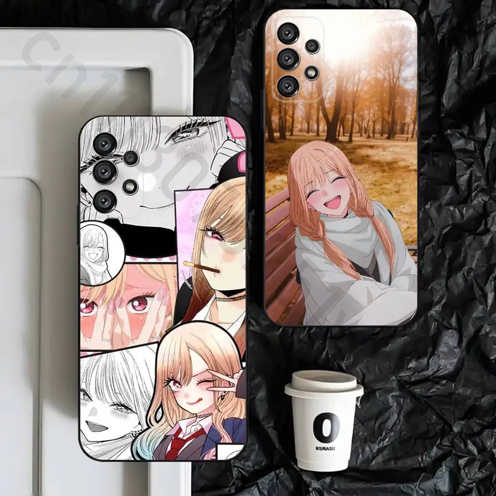 K-Kitagawa Marin Phone Case For Samsung S9,S10,S20,S10,S21,S25,S24,S23,Ultra,FE,Plus,Lite,Soft Silicone Black Cover