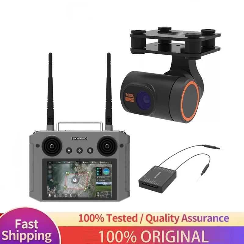 

Skydroid H12 2.4GHz 12 Channel 1080P Digital Video Data Transmission Transmitter H12 3 in 1 Android Drone Remote Control