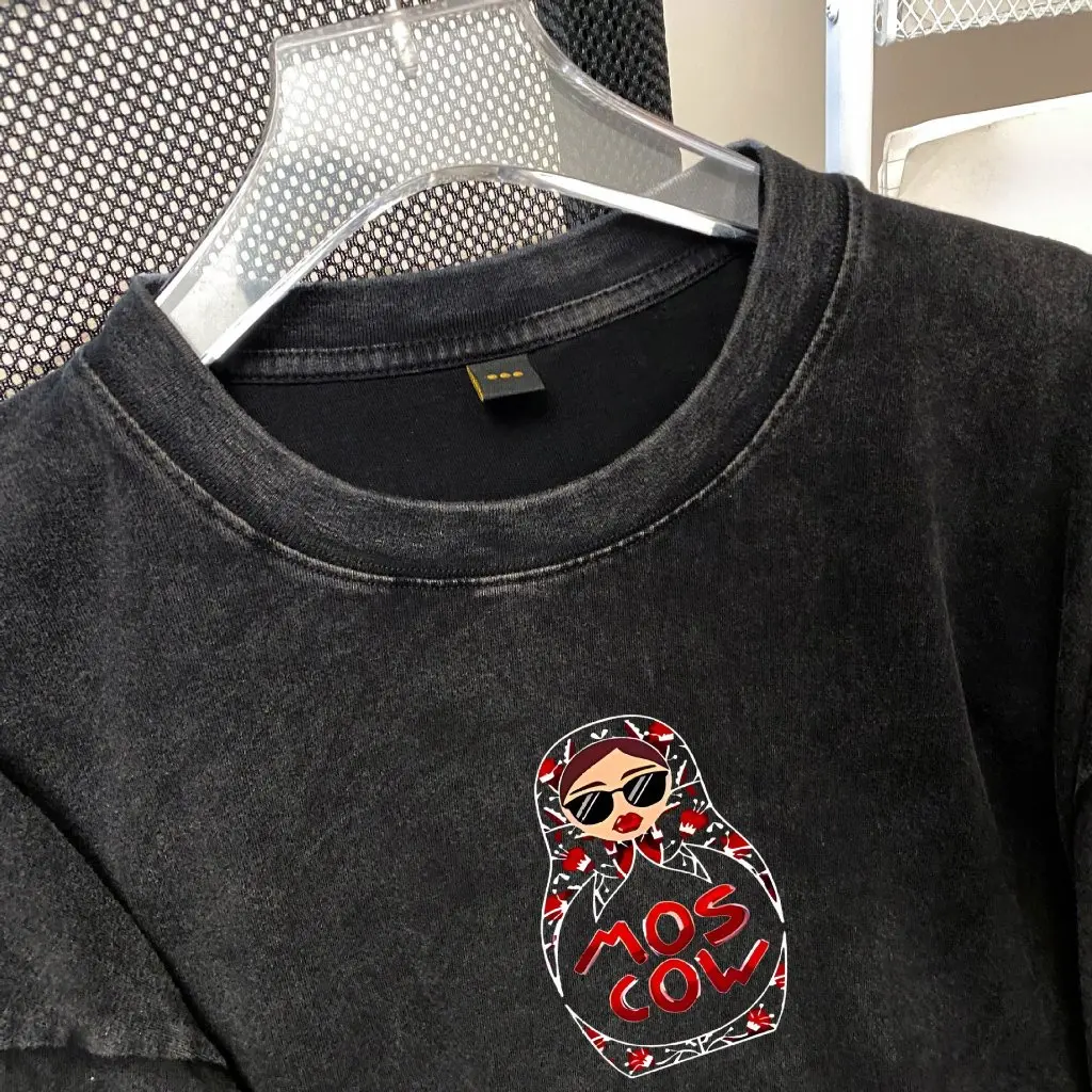 

Pure Cotton round Neck Short Sleeve T-shirt Sweet Print Outer Wear Slimming Comfortable Casual Top for All Ages