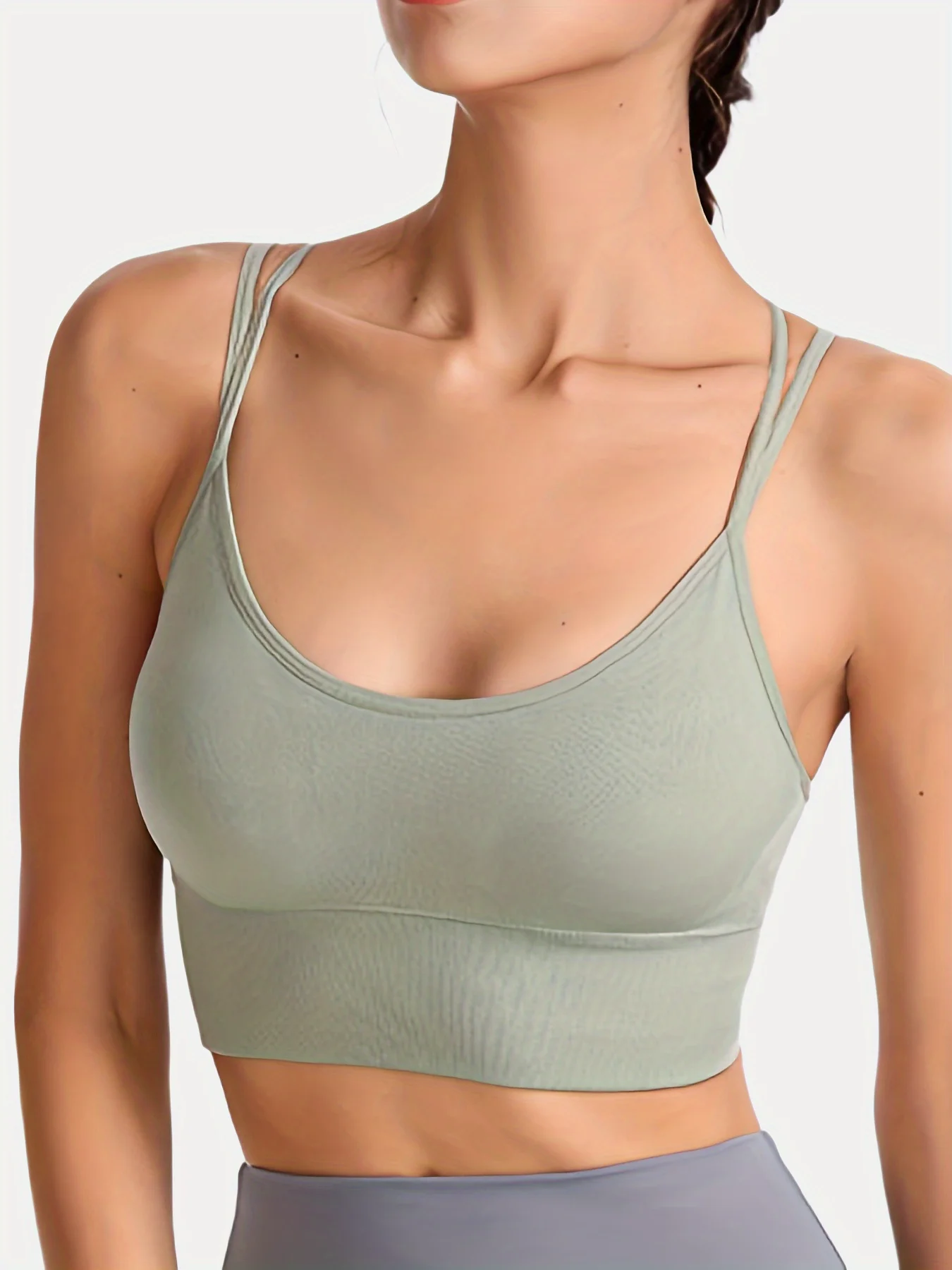 

Cross belt beautiful back sports bra, yoga running sexy bra, no steel ring, women's shock-absorbing sports bra