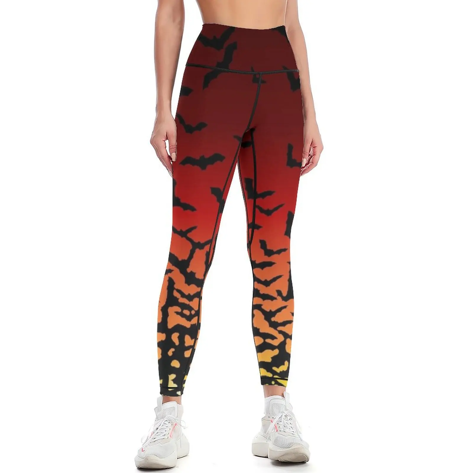 

Bat Sunset Leggings push up legging Women's sportswear sports for push up Womens Leggings