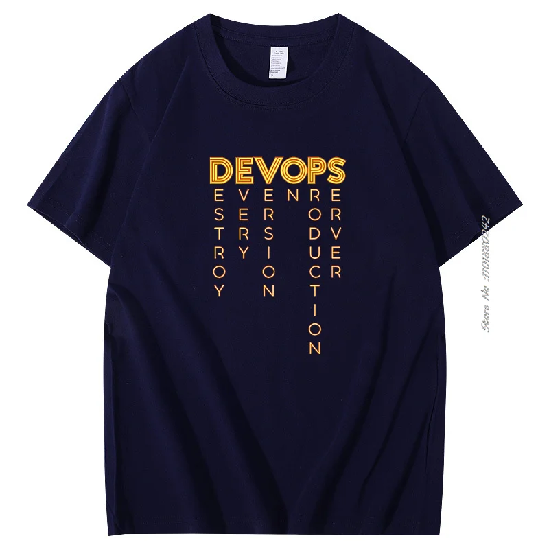 Funny Programmer T Shirt Devops Devops- The Real Definition Of Devops Tee Devops Computer Nerd Geek Programmer Cotton Shirts