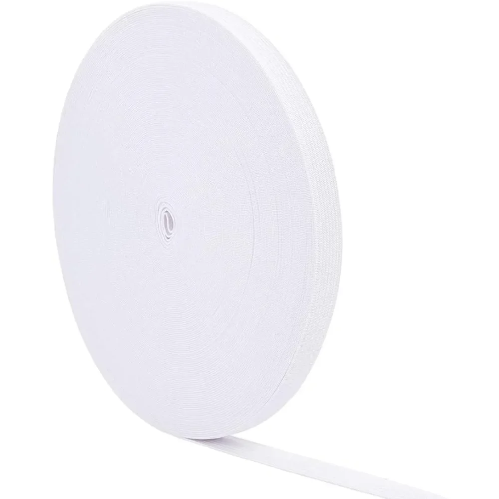 

3/5 Inchx33 Yards White Elastic Flat Stretch Elastic for DIY Sewing Project Waist Band Making