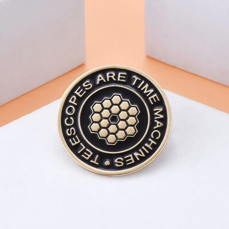 Harong James Webb Space Telescope Enamel Pin Fashion Astronomy Delicate Lapel Badge Brooch for Friends Party Gift