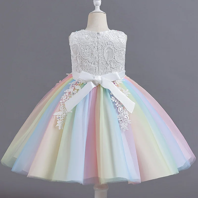 BX8991 Children Clothes Kids Clothing Girls Dresses Sequined Princess Dresses Birthday Party Dresses For Kids Girls